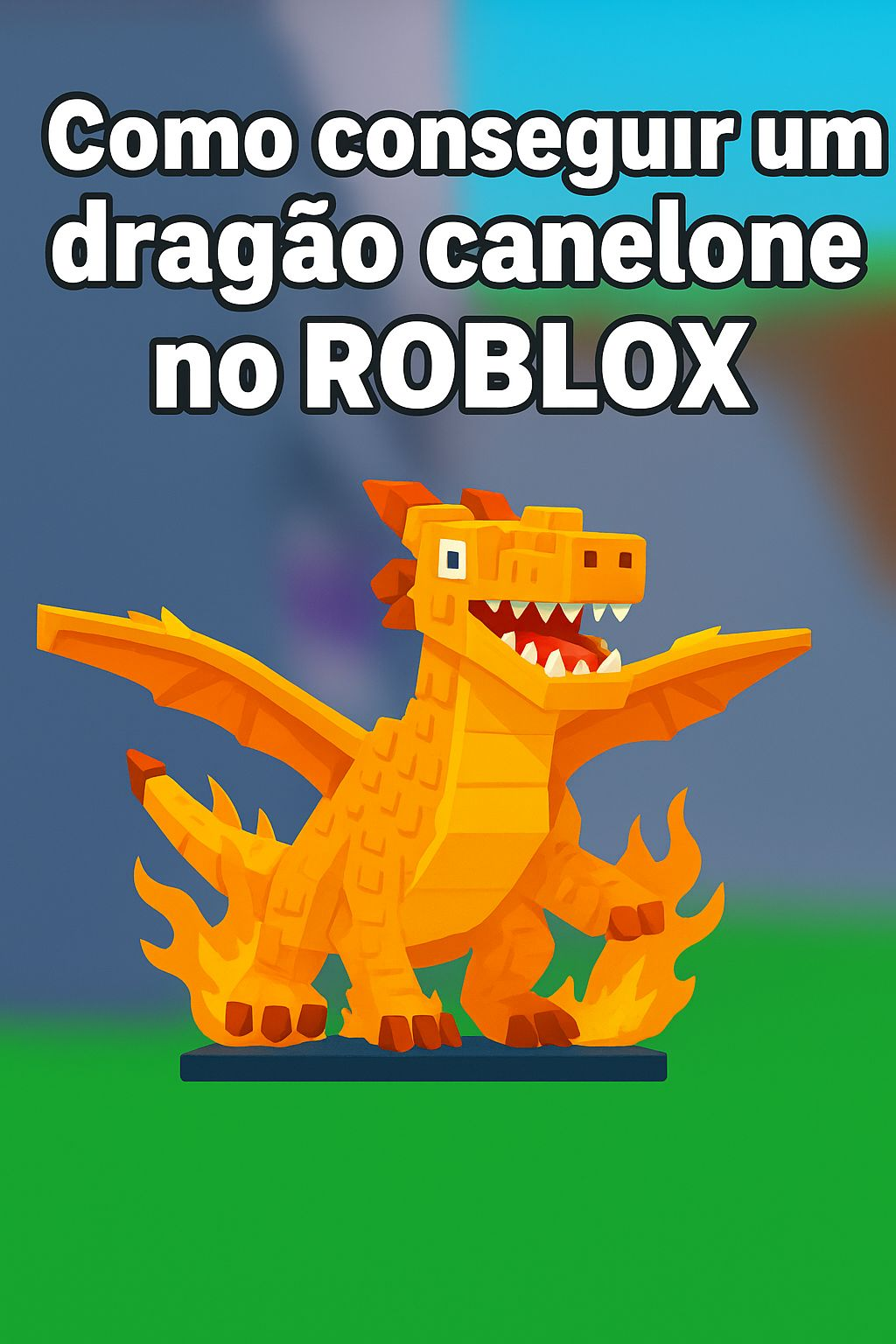 Dragão Canelone no Roblox durante o evento especial de Halloween